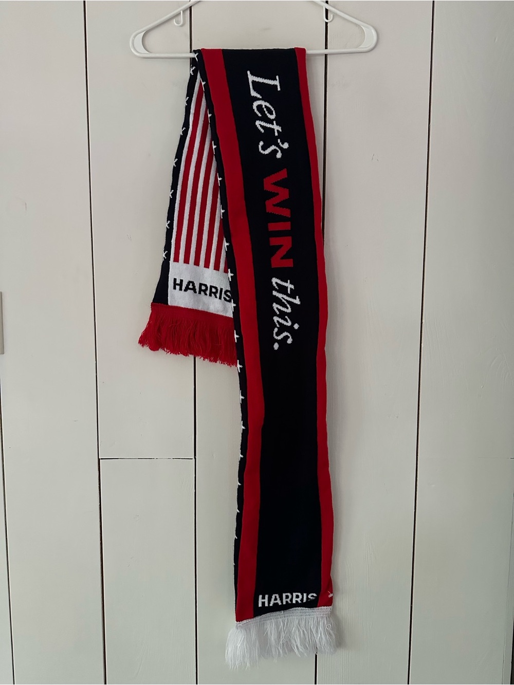 THOM BROWNE Let's Win This Harris for President 2024 Scarf - SOLD OUT! - Picture 4 of 7
